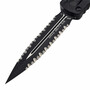 Microtech DIRAC DELTA D/E BLACK DOUBLE FULL SERRATE TACTICAL 227-D3T