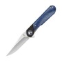 Kizer Comet Liner Lock Knife Brass &amp; Blue Micarta - V3614C2