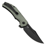 Tenable Knives Orion Blackwash 14C28N, Grön Micarta