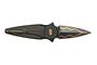 Fox Knives FOX/ANARCNIDE SATURN Folding Knife Carbon Copper Damascus Blade,Titanium PVD Handle