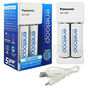 Caricabatterie Panasonic Eneloop BQ-CC80 USB + 2 x R6 Eneloop 2000 mAh K-KJ80MCC20USB