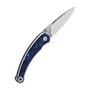 QPS Dolphin 14C28N, spegelpolerad, Handtag: Blått harts QS161-E