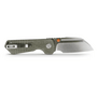 Vosteed Hedgehog S35VN Satin &amp; Brushed,Olive Green Micarta