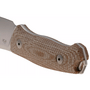 MKM SMALL LOV – M390 SATIN blad, NATURAL CANVAS MICARTA handtag, +FICKA LÄDER SLIDA