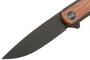 We Knife Smooth Sentinel Black Stonewashed/Cuiboutia Wood We20043-3