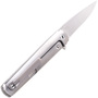 MKM FLAME Green cavas micarta handle with Sandblasted titanium frame BÖHLER M390 - MK FL01-GCT