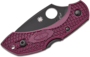 Spyderco DRAGONFLY 2 BURGUNDY LIGHTWEIGHT CTS-PD#1 BLACK BLADE PLAINEDGE