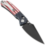 Tenable Knives Fenrir Black Stonewashed Nitro V, Jade G10 amerikai zászlóval T103