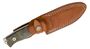 Lionsteel Hunter Fixed knife SLEIPNER blade GREEN CANVAS handle, leather sheath M5 CVG