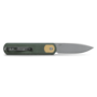 Vosteed Corgi 14C28N Stonewash Green Micarta CG3SVM3