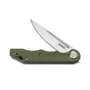 KUBEY Mizo Liner Lock Front Flipper Folding Knife Green G10 Handle KU2101D