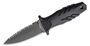 Fox Knives FOX KNIVES TACTICAL ELEMENTUM DAGGER STAINLESS STEEL N690 BLD SERRATED,BLACK NAYLON HDL F