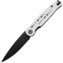 Petrified Fish PFE07 Morse Black Stonewashed 154CM White with Black G10 PFE07WDW