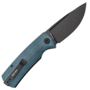 Petrified Fish PFP01 Beluga Black Stonewash K110 Blue Micarta PFP01BMW
