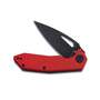 KUBEY Coeus Liner Lock Thumb Open Folding Knife Red G10 Handle KU122H