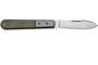 Lionsteel Spear M390 blade,  green Canvas Handle, Ti Bolster &amp; liners CK0111 CVG