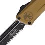 Microtech COMBAT TROODON GEN III T/E BLACK FULL SERRATE TAN 1144-3TA