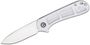 CIVIVI Elementum Polished Clear Lexan Handle Satin Finished D2 Blade Liner Lock C907A-7