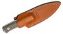 Lionsteel Fixed Blade Sleipner Steel stone washed, GREEN CANVAShandle, leather sheath B40 CVG