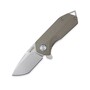 KUBEY Campe Nest Liner Lock EDC Flipper Knife Striped Khaki G10 Handle KU203G