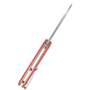 KUBEY New Vagrant Couteau Pliant à Liner Lock Manche Orange G10 KU291D