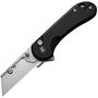 CIVIVI Elementum Utility Black Aluminum Handle Stonewashed S/S Blade Holder Plain