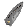 KANSEPT ODD 21 Damascus 0.137''/3.5mm Grey Anodized Titanium with Bronze Holes K1077A2