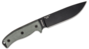 ESEE Knives Model 6 black blade, grey micarta handle, molded sheath
