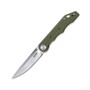 KUBEY Mizo Liner Lock Front Flipper Folding Knife Green G10 Handle KU2101D