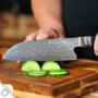 DELLINGER Santoku 180 mm Manmosu Professzionális Damaszkuszi