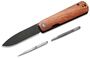 CIVIVI Guibourtia Wood Handle Includes 1PC Steel Tweezers &amp; Toothpick In The Handle Black Stonewashe