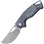 MKM VINCENT – MAGNACUT SW bld, DENIM CANVAS MICARTA hdl, S/S WIRE CLIP MK VCM-DC 