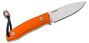 Lionsteel Fixed knife m390 blade Orange G handle, leather sheath, Ti Pearl M1 GOR