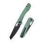 Kubey Liner Lock Folding Knife Jade G10 Handle KU365D