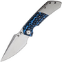 Kansept Fenrir Stonewashed CPM-S35VN Black and Blue G10 + Titanium K1034A3