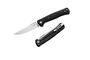 Lionsteel Solid BLACK Aluminum knife, MagnaCut blade STONE WASHED, Black Canvas inlay  SK01A BS