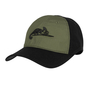 Helikon Logo Cap - PolyCotton Ripstop - Black / Olive Green B One Size CZ-LGC-PR-0102B