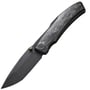 We Knife SwordfinShredded Carbon Fiber Handle Black Titanium LinerBlack Stonew