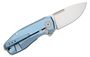 Lionsteel NANO, Folding knife MagnaCut blade, BLUE Titanium handle NA01 BL