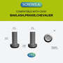 Civivi  Plain Titanium Clip With 3 Sets Titanium Screws T001C