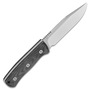 QSP Knife Bison V2, Satin D2 Blade, Black Micarta Handle QS134-A