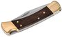 BUCK 110 Hunter Lockback, Ébenfa Markolat, Bőr Tok BU110