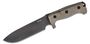 Lionsteel Fixed knife with SLEIPNER BLACK blade CANVAS handle, cordura/kydex sheath M7B CVG