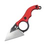 Kubey Hippocam Edc Fixed Blade Knife Red G10 Handle KU166D