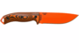 ESEE-5 orange blade, orange/black G-10 3D handle, black kydex sheath 5POR-006