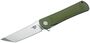 BESTech Kendo D2, Stone Wash+Satin, Army Green G10 BG06B-1