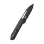 Kubey Royal Blackwash 14C28N ,Black G10 Linerlock KU321X