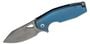 FOX Knives Yaru Flipper Knife, Blue FX-527 TI