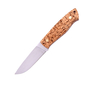 Brisa Trapper 95-Curly Birch N690CO Flat Sheath Bushcraft 95 with Firesteel BRS-077-2071-1562