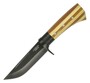 Camillus Fixed Blade Knife, Bamboo Handle, Nylon Sheath 18538